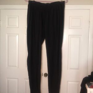 Torrid black shiny and silky leggings